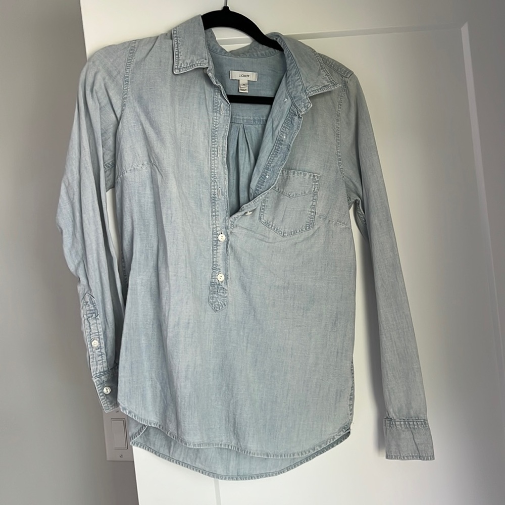 Jcrew womens denim shirt
